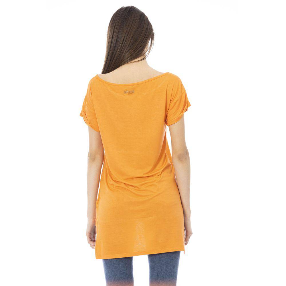 Just Cavalli Orange Cotton Women T-Shirt - ACCEXO