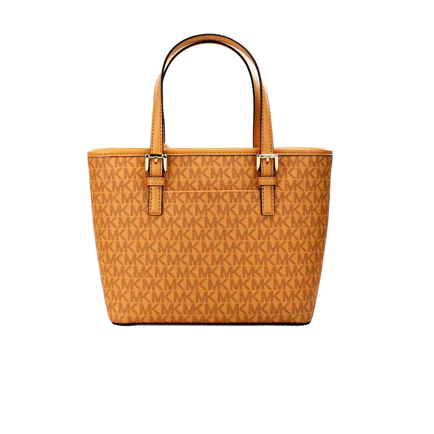Michael Kors Jet Set Cider PVC Leather XS Carryall Top Zip Tote Bag Purse - ACCEXO