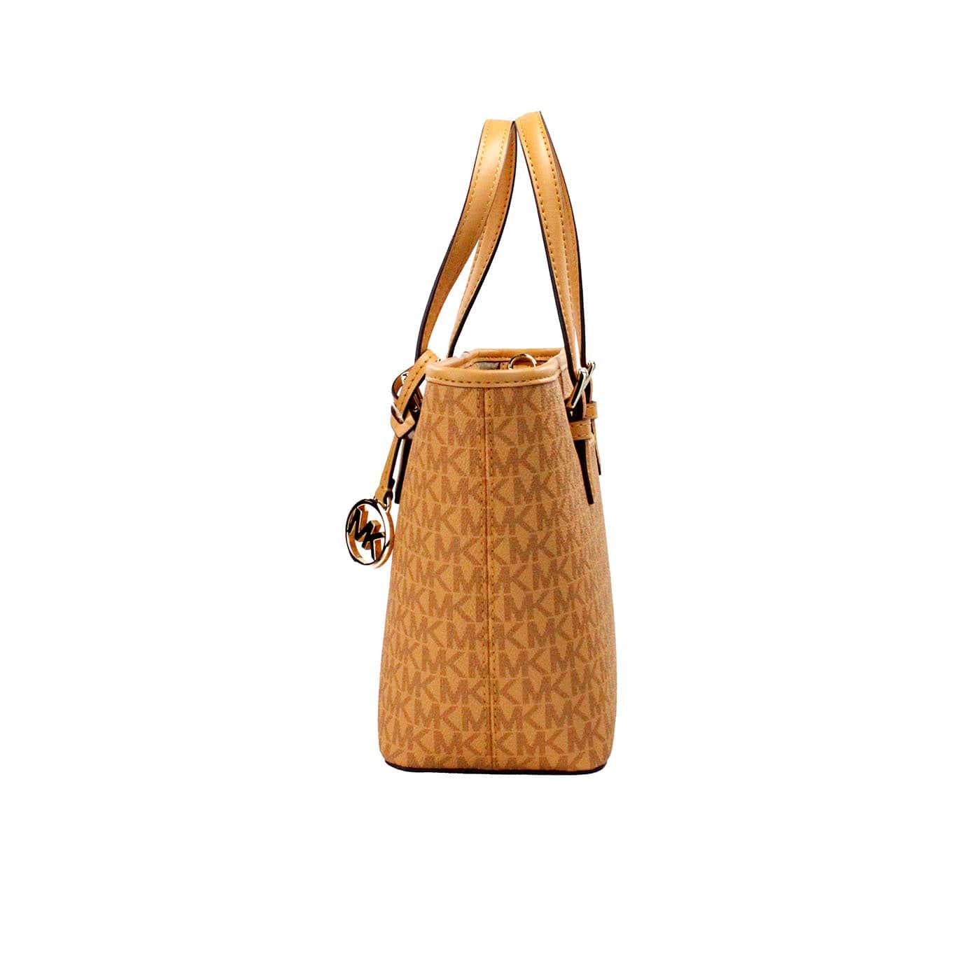 Michael Kors Jet Set Cider PVC Leather XS Carryall Top Zip Tote Bag Purse - ACCEXO