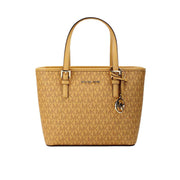 Michael Kors Jet Set Cider PVC Leather XS Carryall Top Zip Tote Bag Purse - ACCEXO