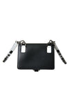 Dolce & Gabbana Elegant Crystal-Embellished Leather Card Holder