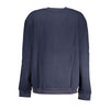 Cavalli Class Chic Blue Embroidered Fleece Sweatshirt