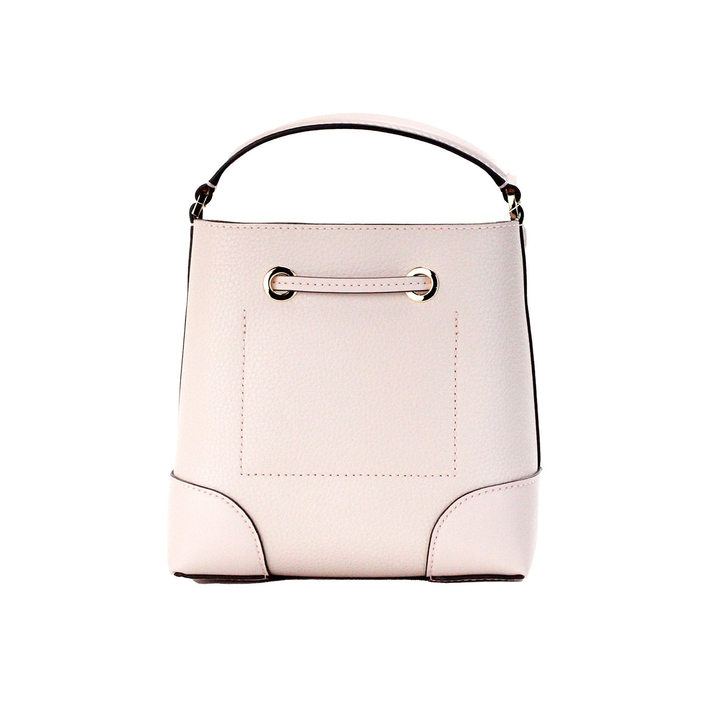 Michael Kors Mercer Small Powder Blush Pebble Leather Bucket Crossbody Bag Purse - ACCEXO