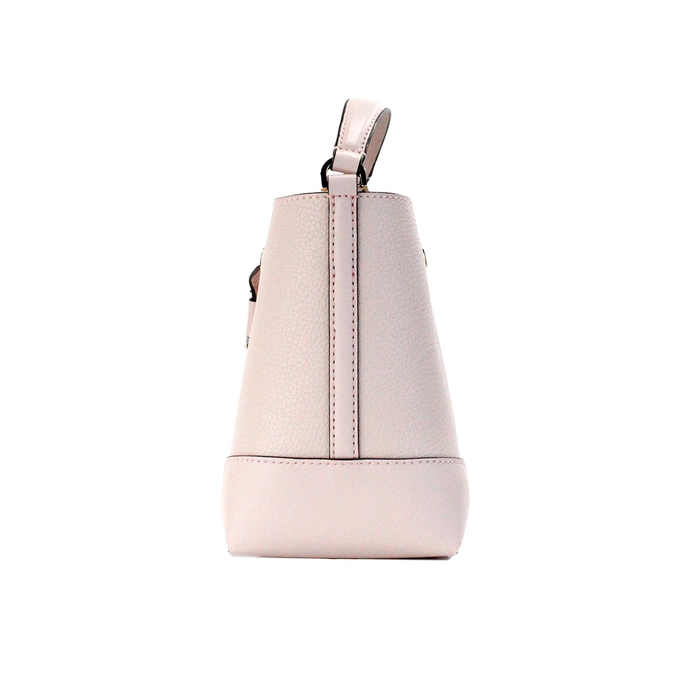 Michael Kors Mercer Small Powder Blush Pebble Leather Bucket Crossbody Bag Purse - ACCEXO