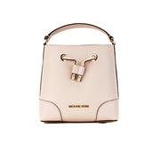 Michael Kors Mercer Small Powder Blush Pebble Leather Bucket Crossbody Bag Purse - ACCEXO