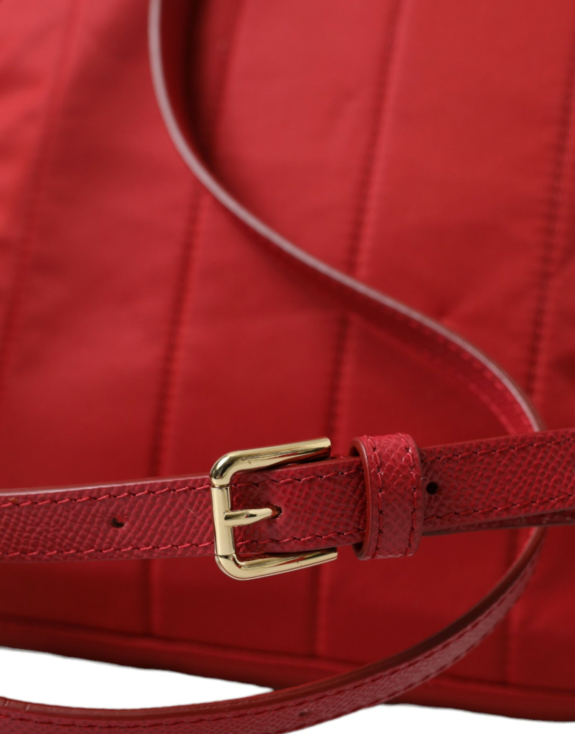 Dolce & Gabbana Embellished Red Backpack with Gold Detailing - ACCEXO