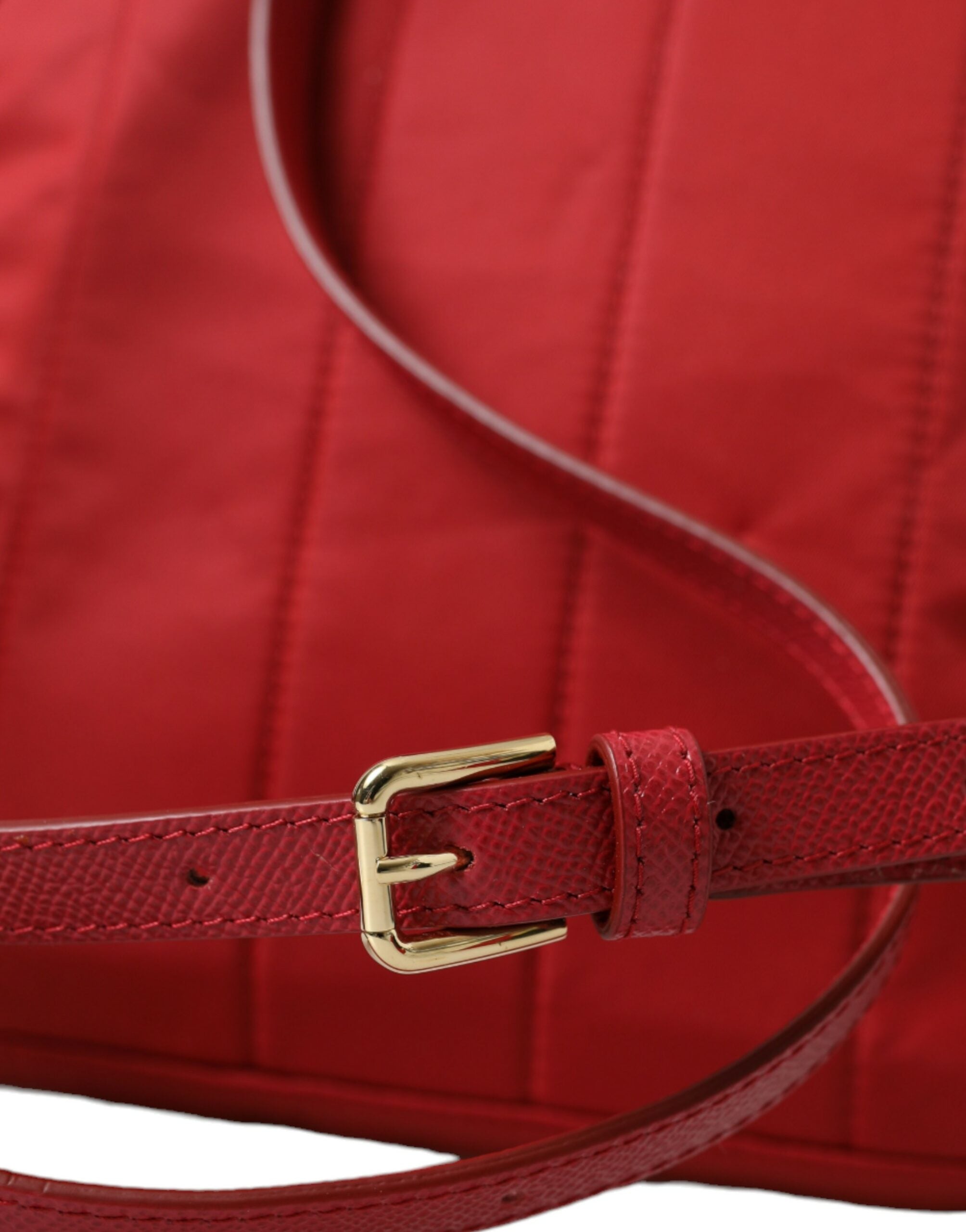 Dolce & Gabbana Embellished Red Backpack with Gold Detailing - ACCEXO