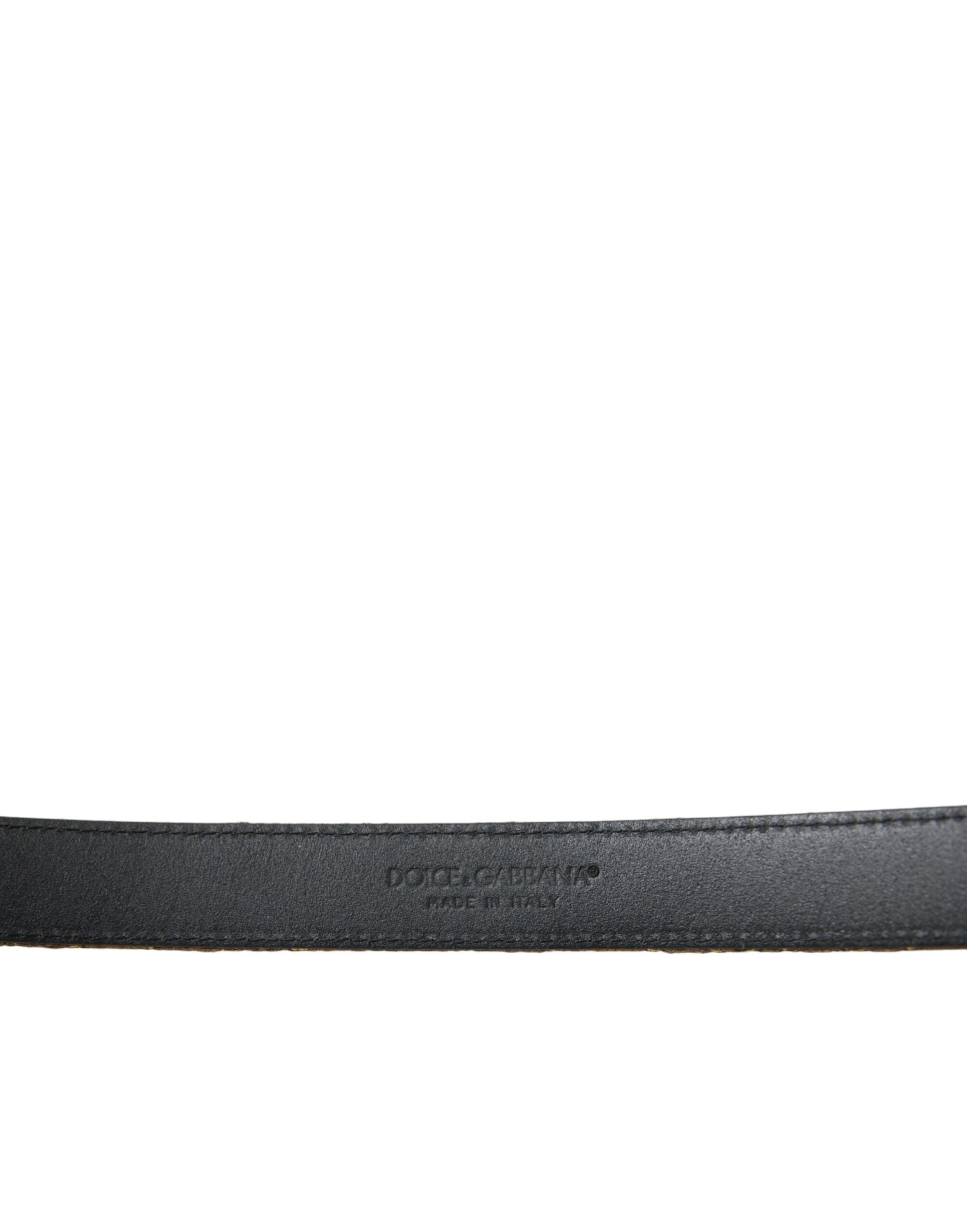 Dolce & Gabbana Elegant Gold Leather Belt - ACCEXO