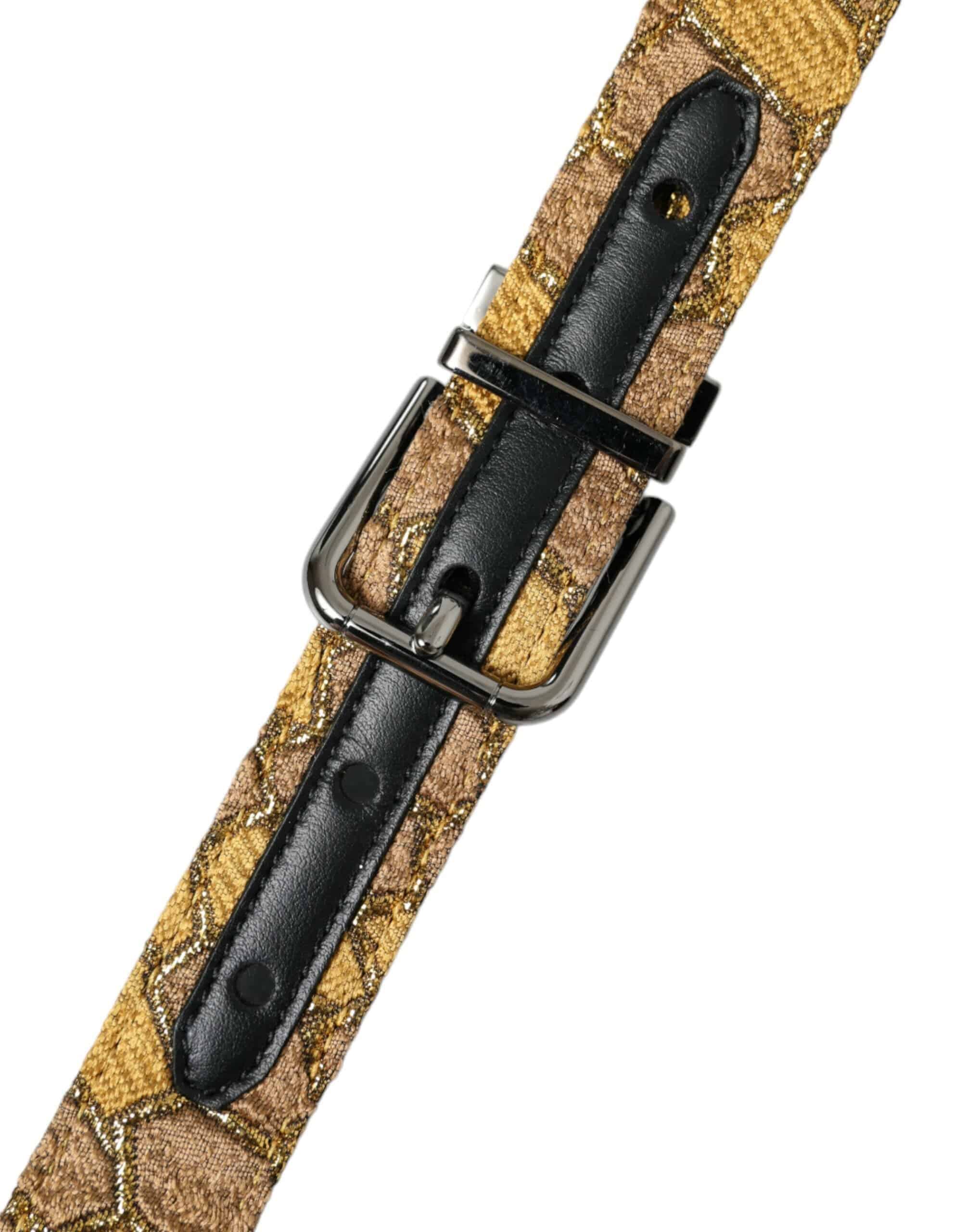 Dolce & Gabbana Elegant Gold Leather Belt - ACCEXO