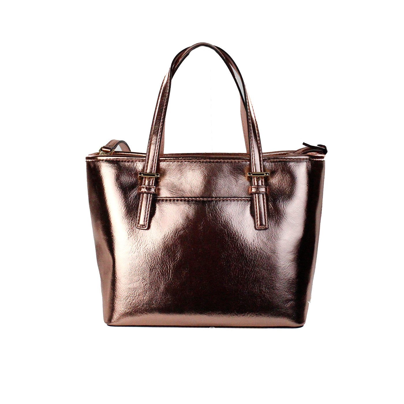 Michael Kors Jet Set Primrose Metallic XS Carryall Top Zip Tote Bag Purse - ACCEXO