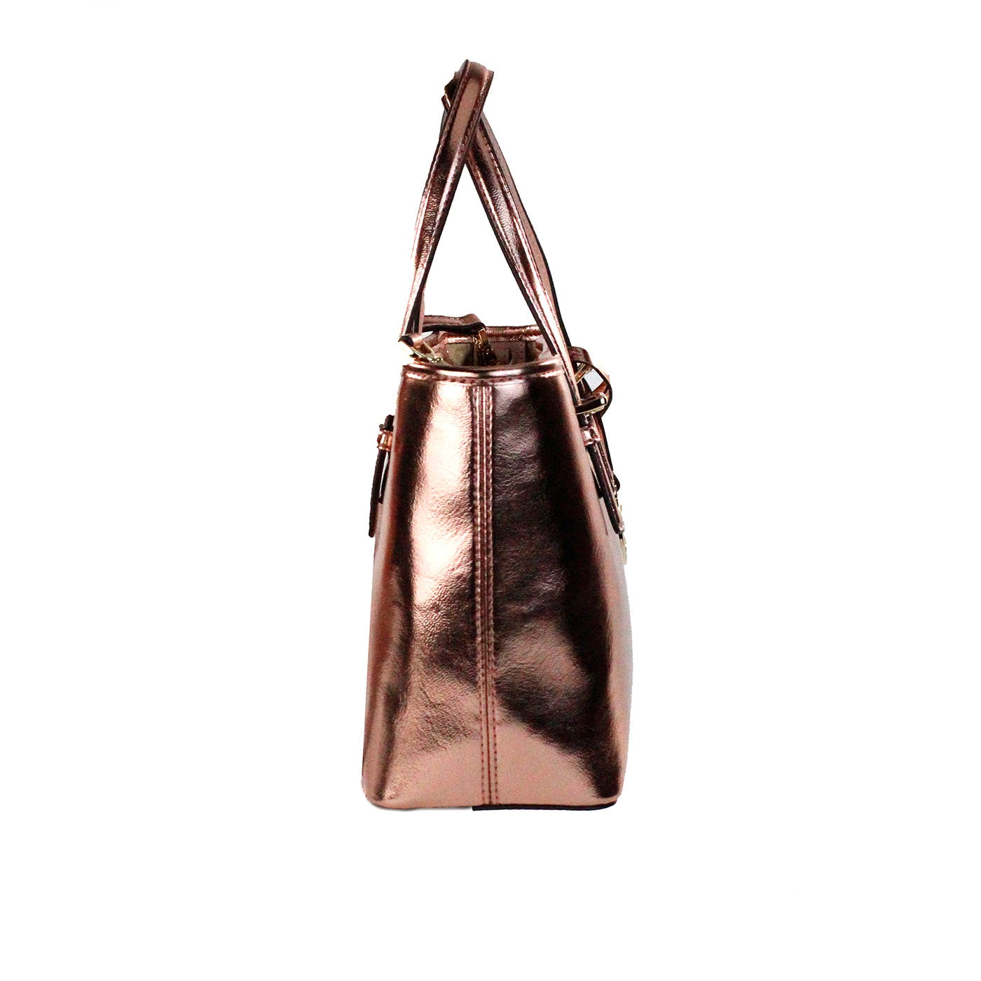 Michael Kors Jet Set Primrose Metallic XS Carryall Top Zip Tote Bag Purse - ACCEXO