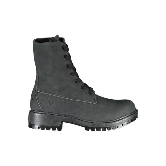 U.S. POLO ASSN. Contrast Lace-Up Fleece Ankle Boots