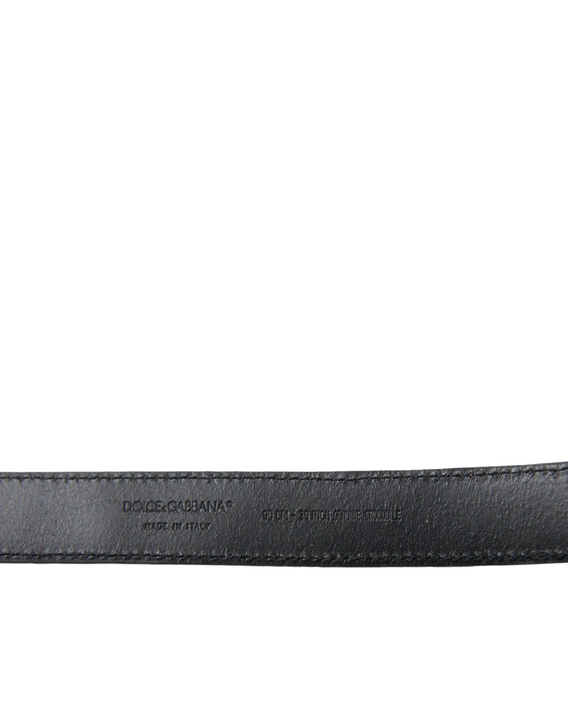 Dolce & Gabbana Elegant Beige Leather Belt - ACCEXO