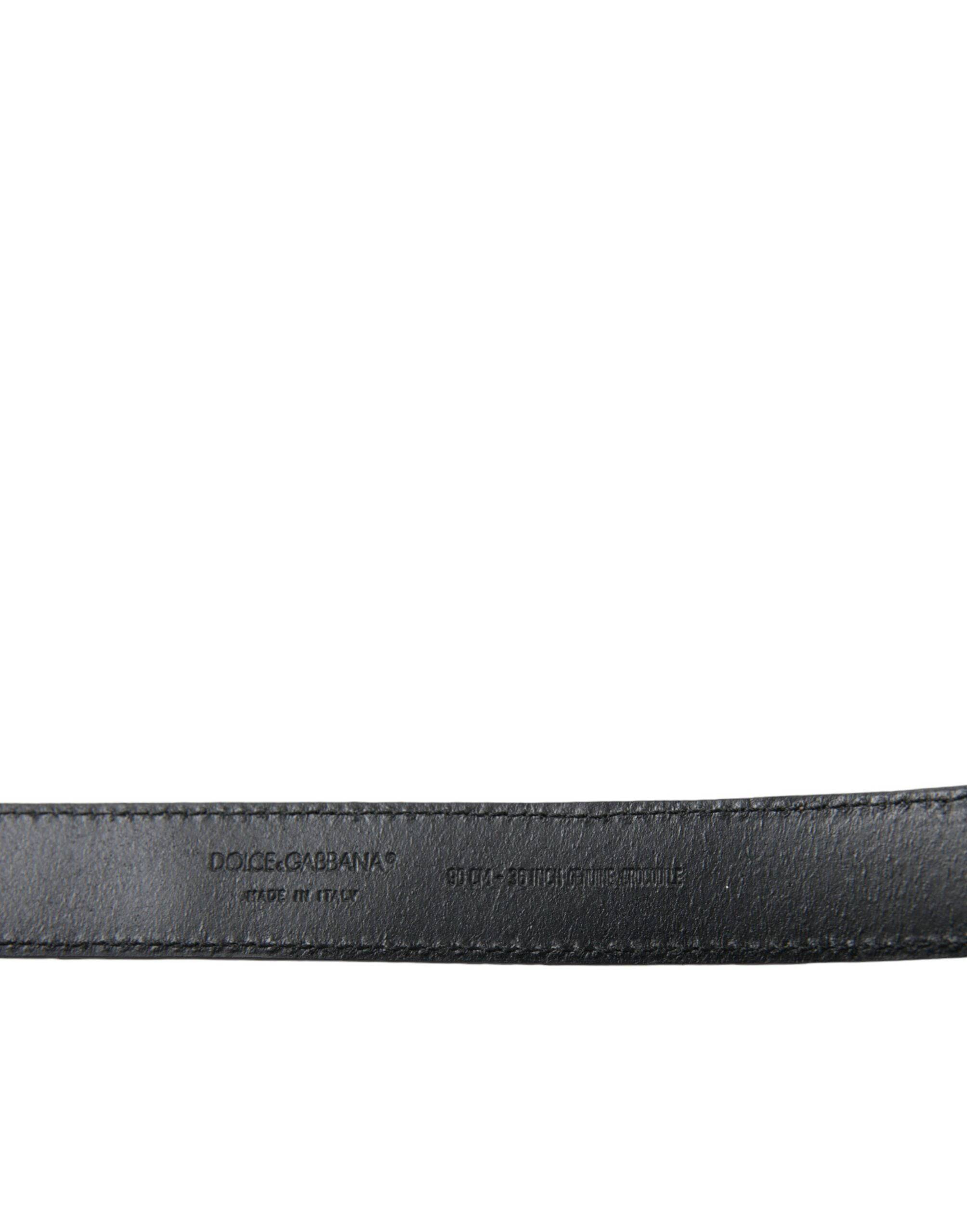 Dolce & Gabbana Elegant Beige Leather Belt - ACCEXO