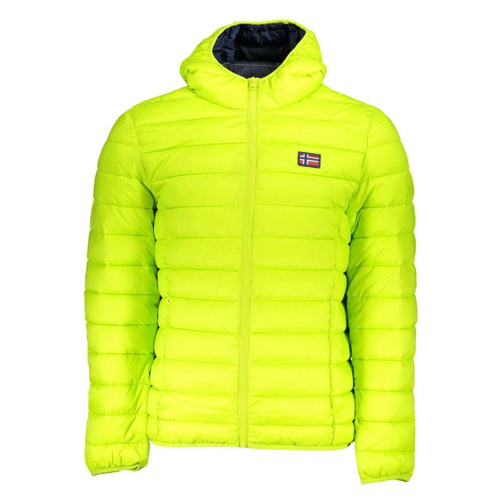 Norway 1963 Chic Green Polyamide Hooded Jacket - ACCEXO