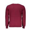 Harmont & Blaine Chic Pink Crew Neck Sweater with Contrast Details