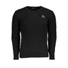 U.S. Grand Polo Twisted Crew Neck Sweater with Contrast Details