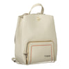 Desigual Elegant White Backpack with Contrast Details