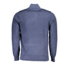 U.S. Grand Polo Elegant Blue Half-Zip Sweater