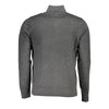 U.S. Grand Polo Elegant Half-Zip Sweater with Embroidery Detail