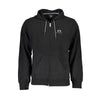 La Martina Sleek Hooded Cotton Sweatshirt in Black