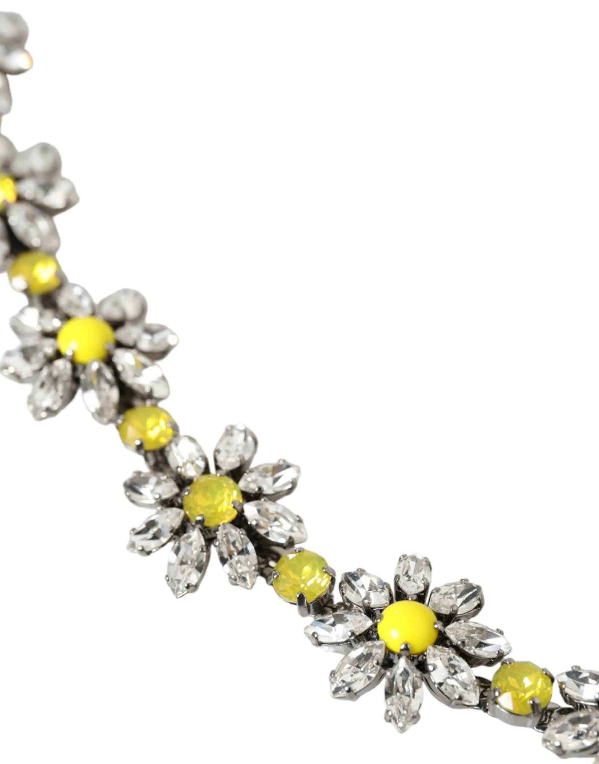Dolce & Gabbana Elegant Crystal-Embellished Leather Belt - ACCEXO