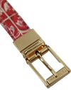 Dolce & Gabbana Elegant Red Calfskin Waist Belt