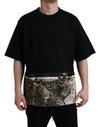 Dolce & Gabbana Elegant Leopard Print Crew Neck Tee