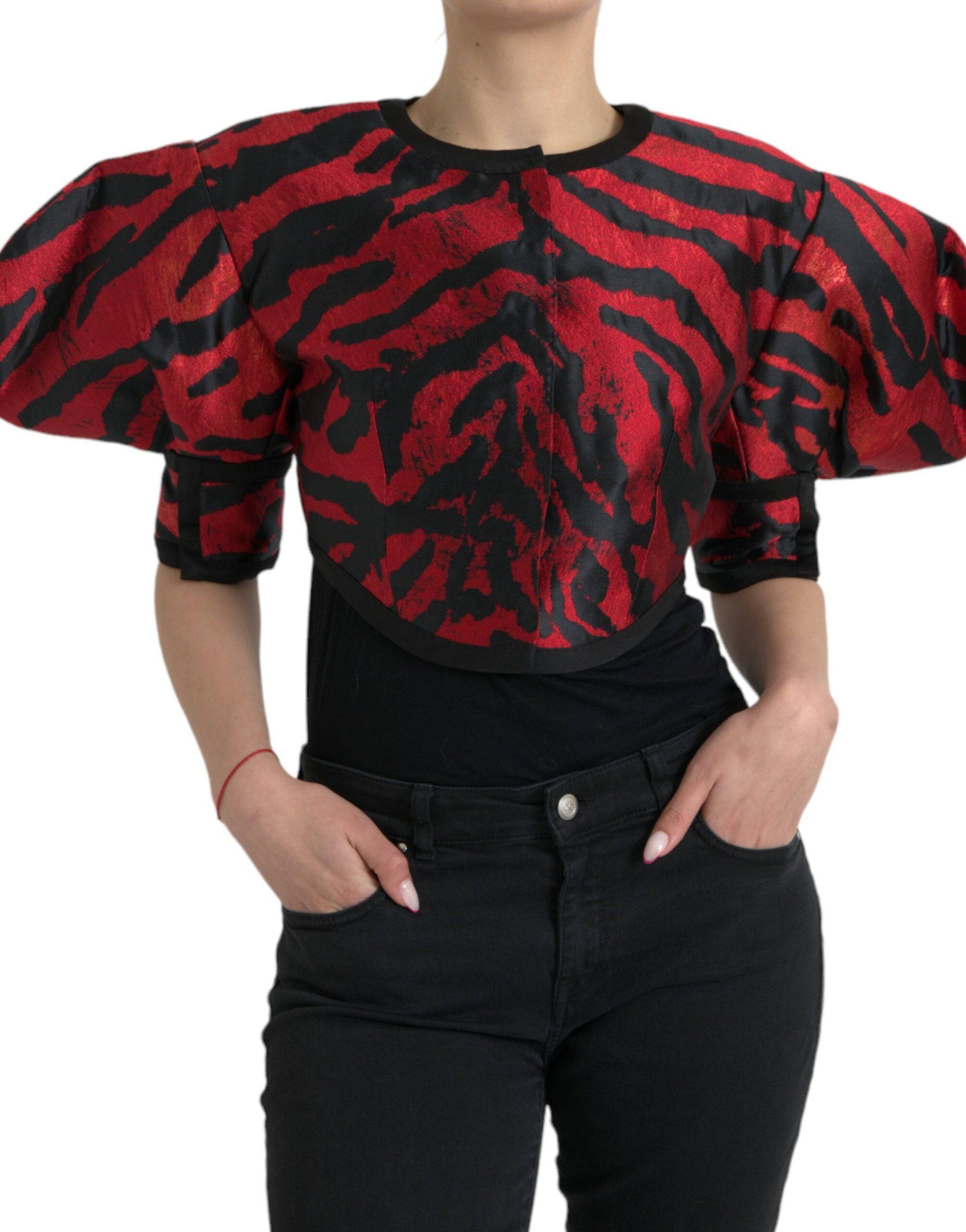 Dolce & Gabbana Elegant Animal Print Coat Jacket - ACCEXO
