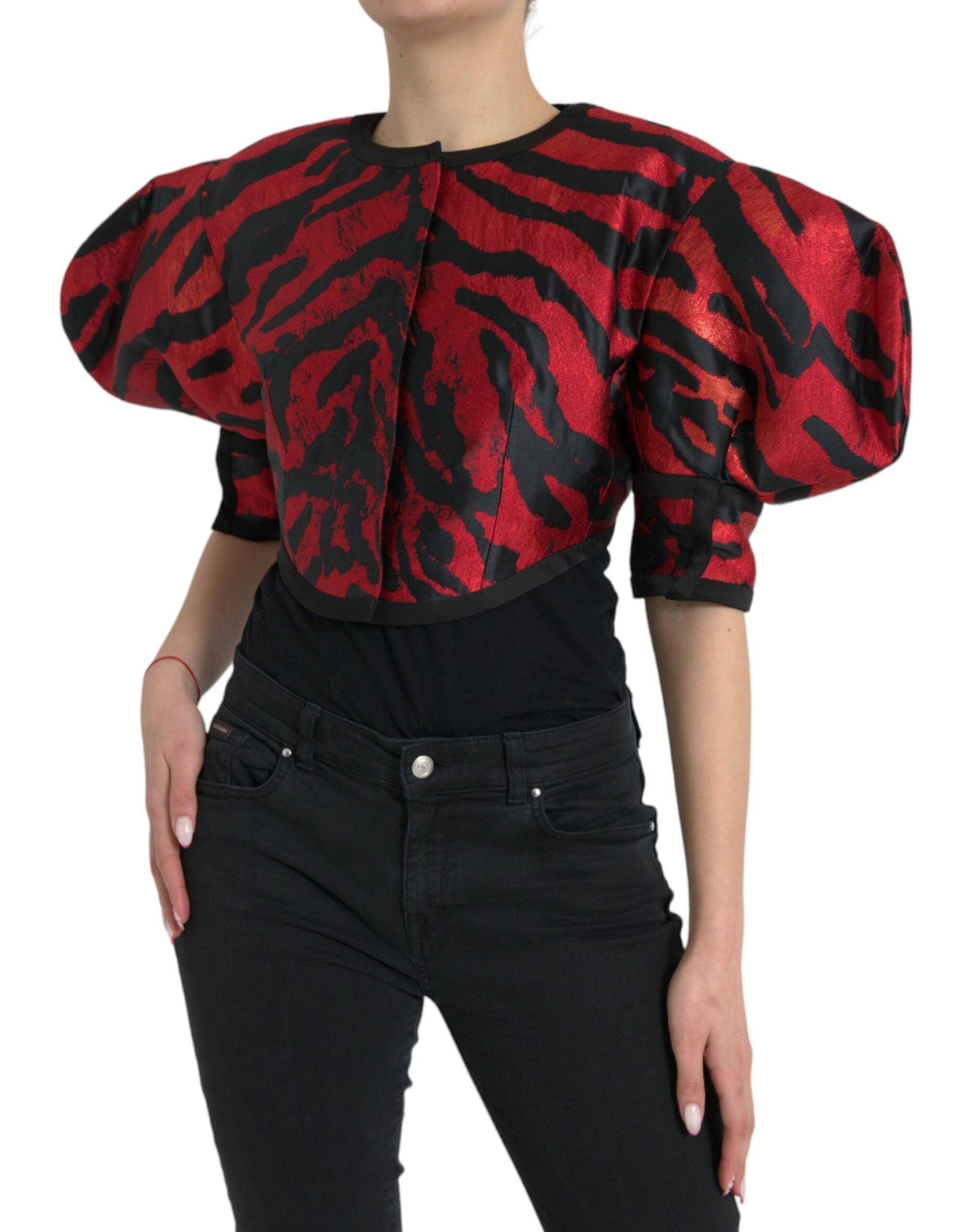 Dolce & Gabbana Elegant Animal Print Coat Jacket - ACCEXO