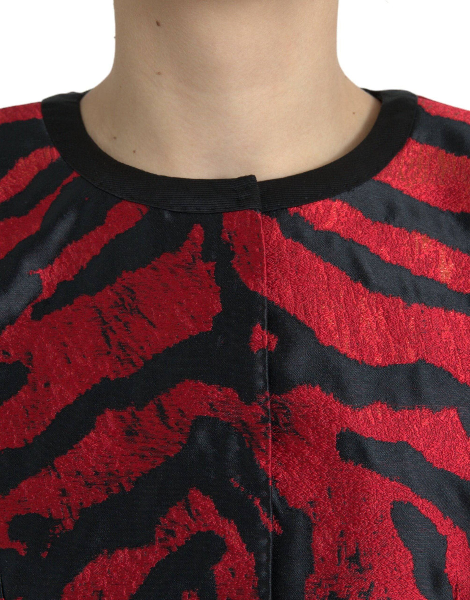 Dolce & Gabbana Elegant Animal Print Coat Jacket - ACCEXO