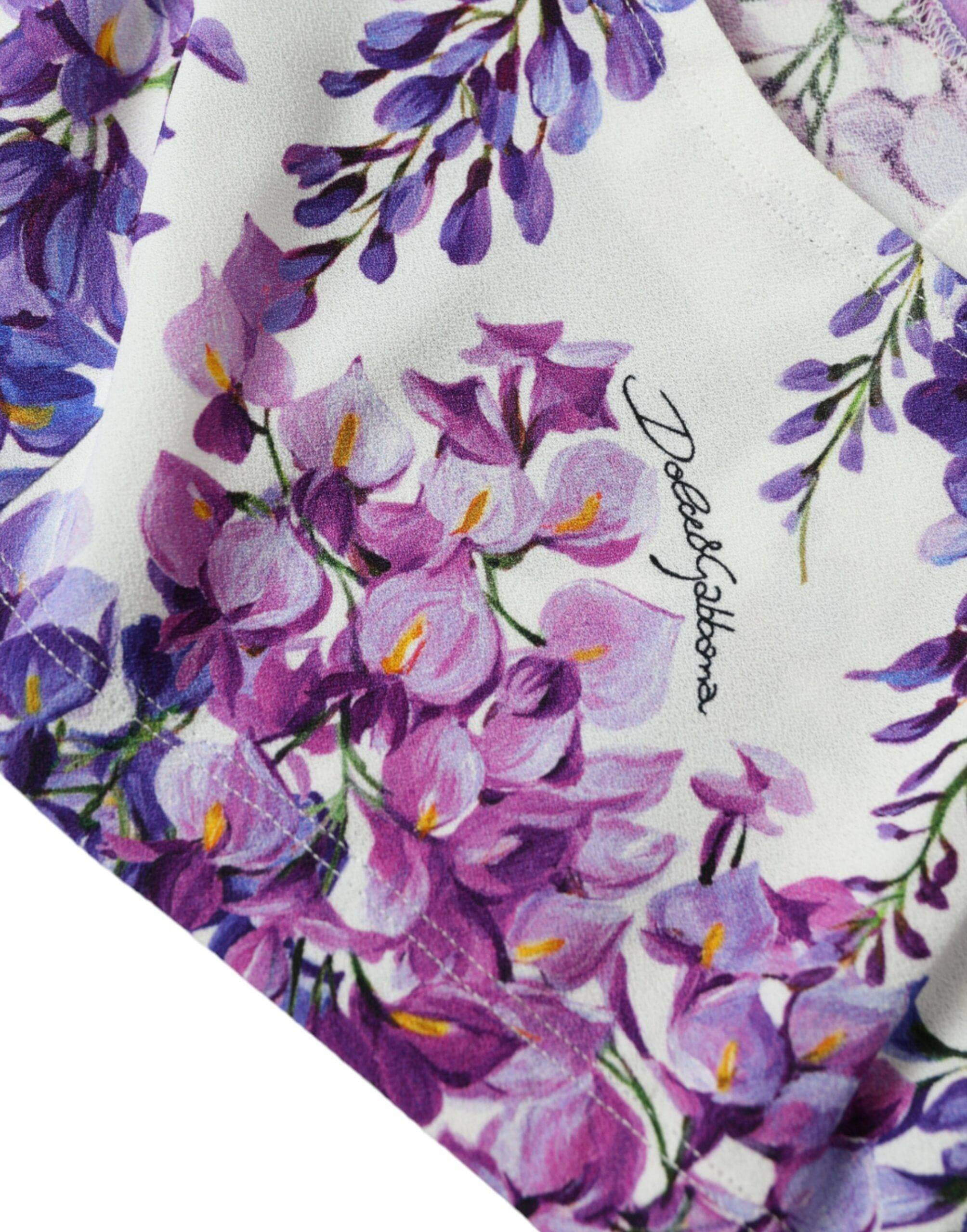 Dolce & Gabbana Elegant Floral Cropped Top - ACCEXO