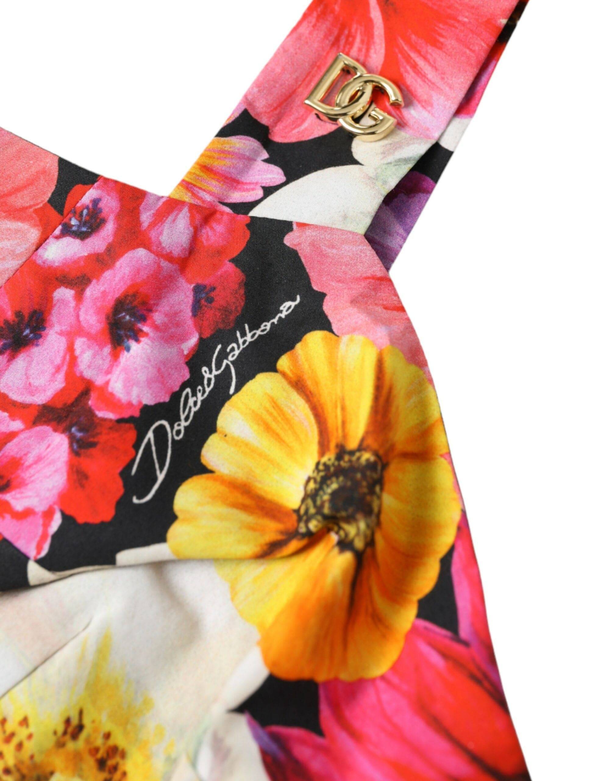 Dolce & Gabbana Exquisite Floral Bustier Crop Top - ACCEXO