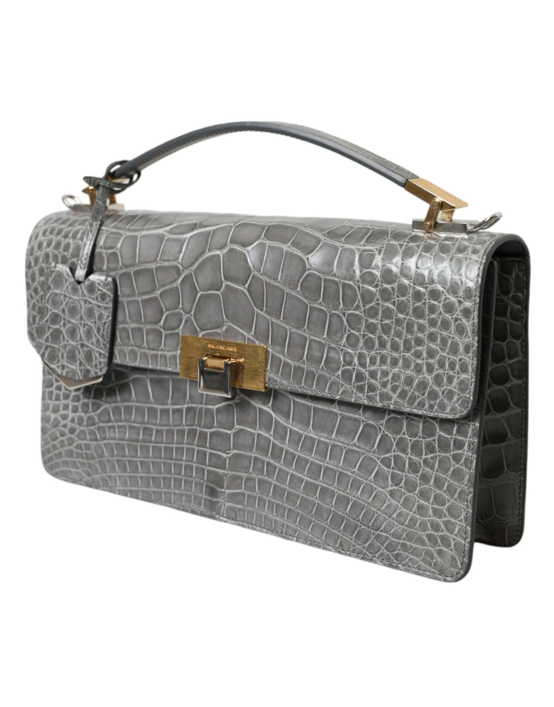 Balenciaga Alligator Leather Medium Shoulder Bag - ACCEXO