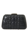 Balenciaga Elegant Crocodile Leather Evening Clutch