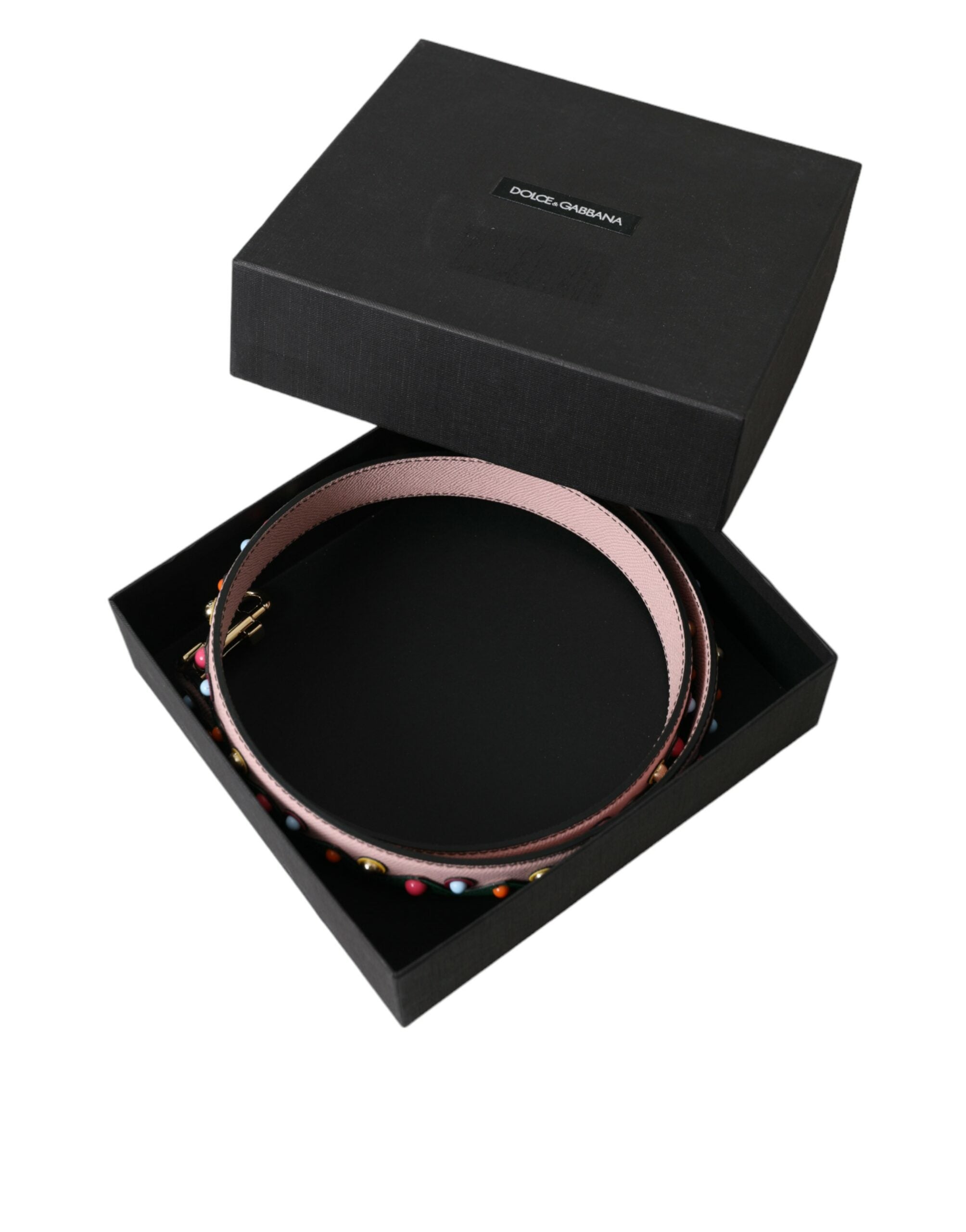 Dolce & Gabbana Pink Leather Handbag Accessory Shoulder Strap - ACCEXO