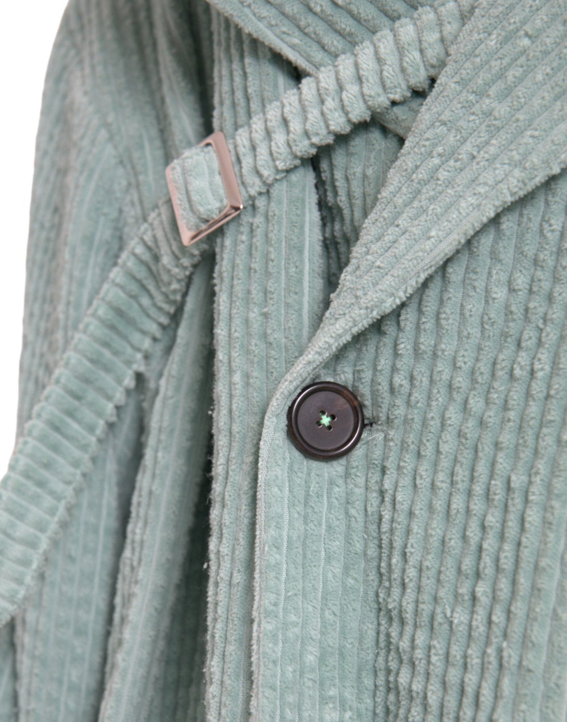 Dolce & Gabbana Blue Double Breasted Corduroy Cotton Jacket - ACCEXO