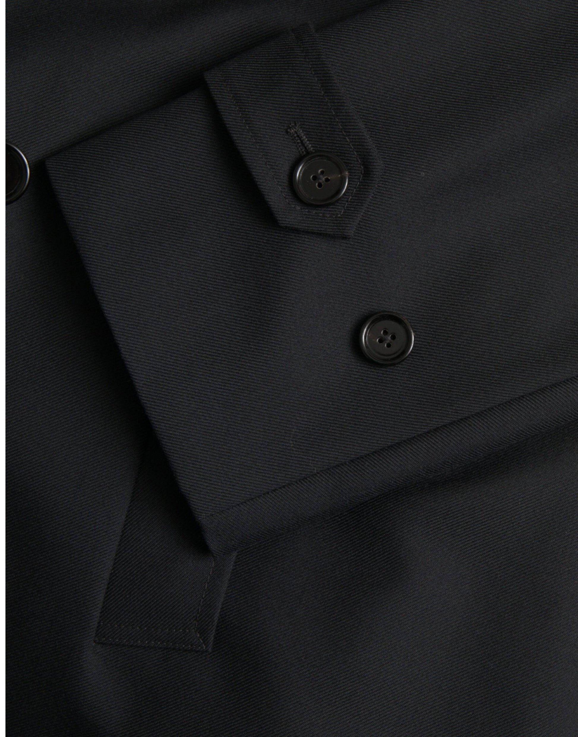 Dolce & Gabbana Black Double Breasted Trench Coat Jacket - ACCEXO