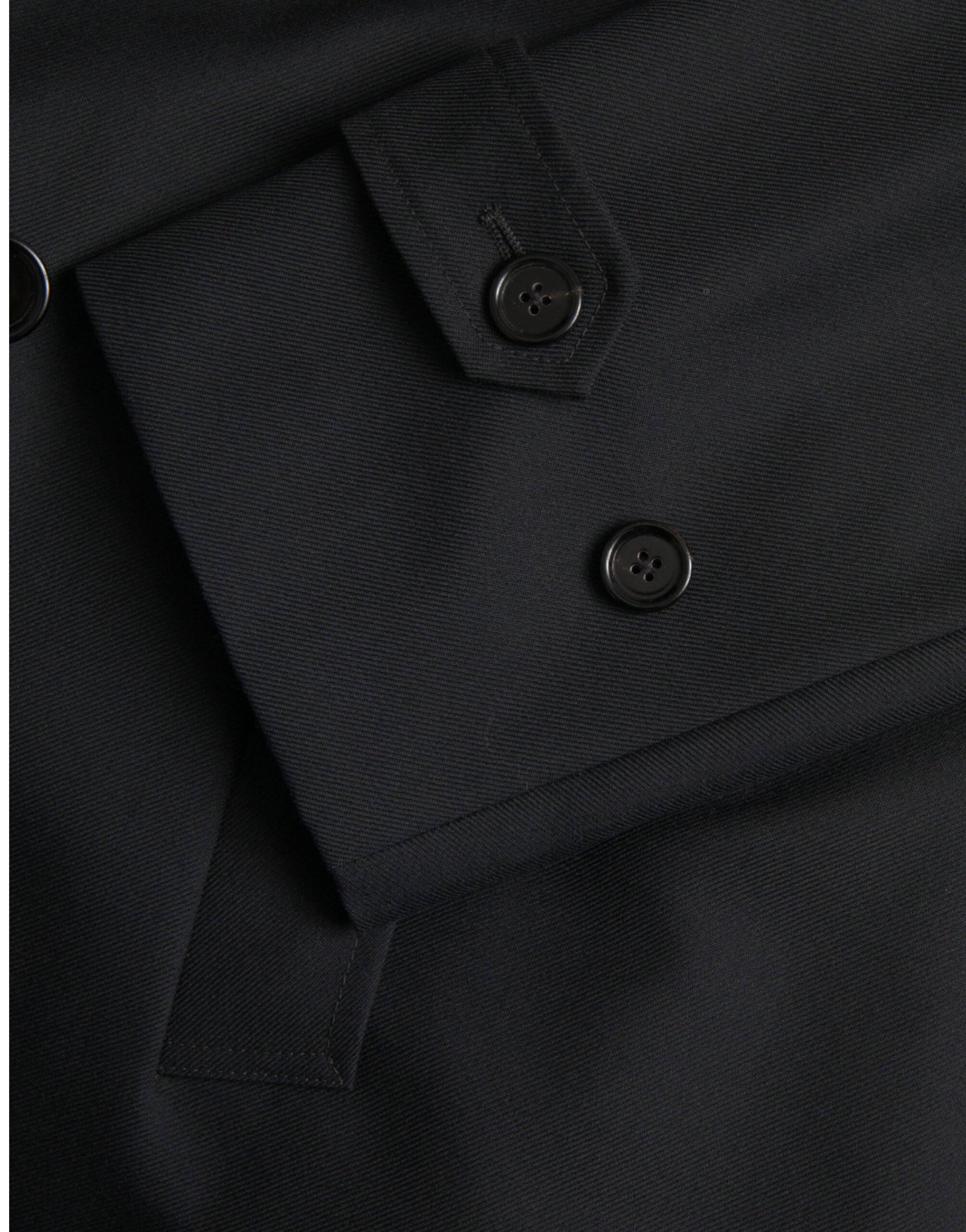 Dolce & Gabbana Black Double Breasted Trench Coat Jacket - ACCEXO