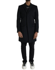 Dolce & Gabbana Black Single Breasted Trench Coat Jacket - ACCEXO