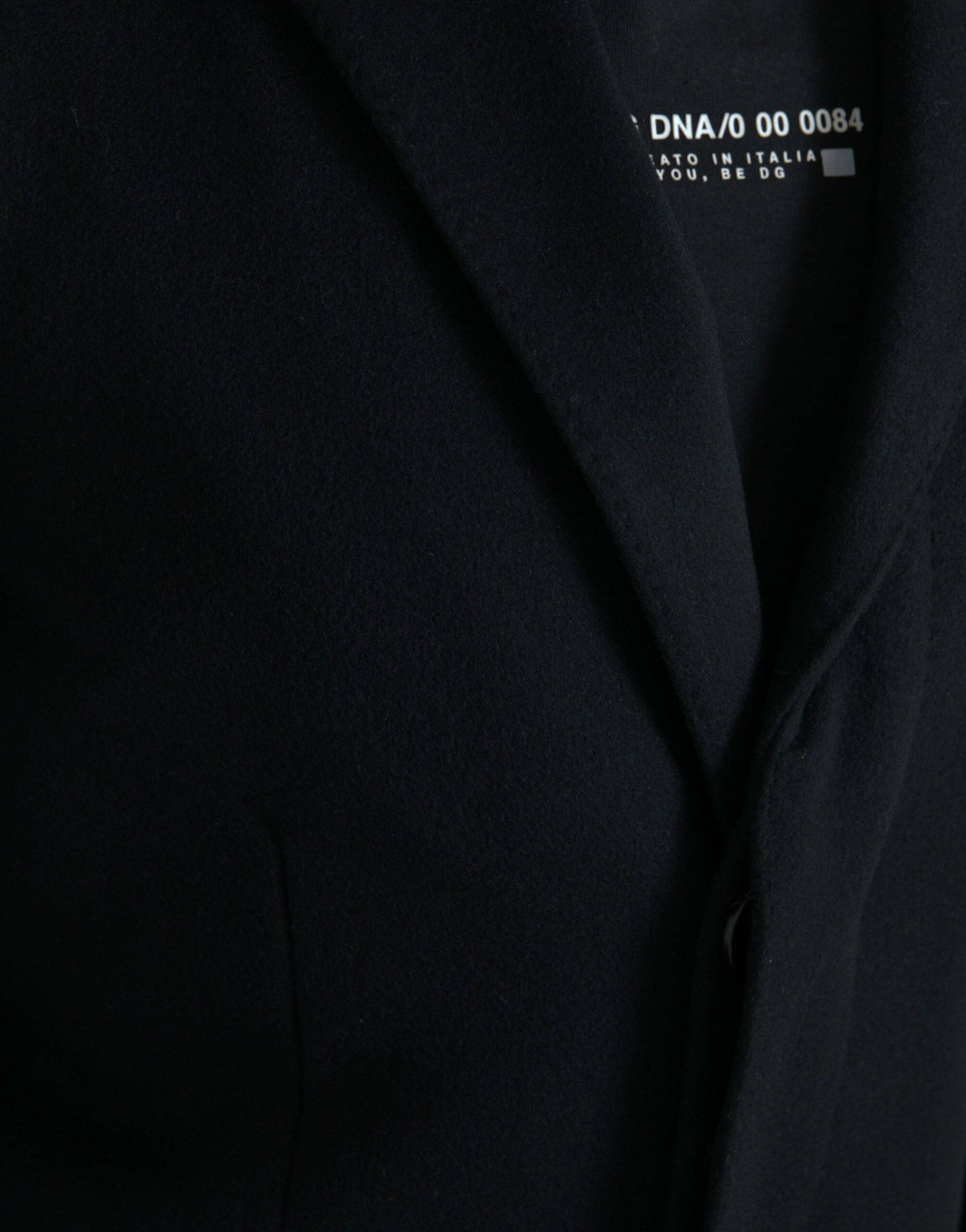 Dolce & Gabbana Black Single Breasted Trench Coat Jacket - ACCEXO