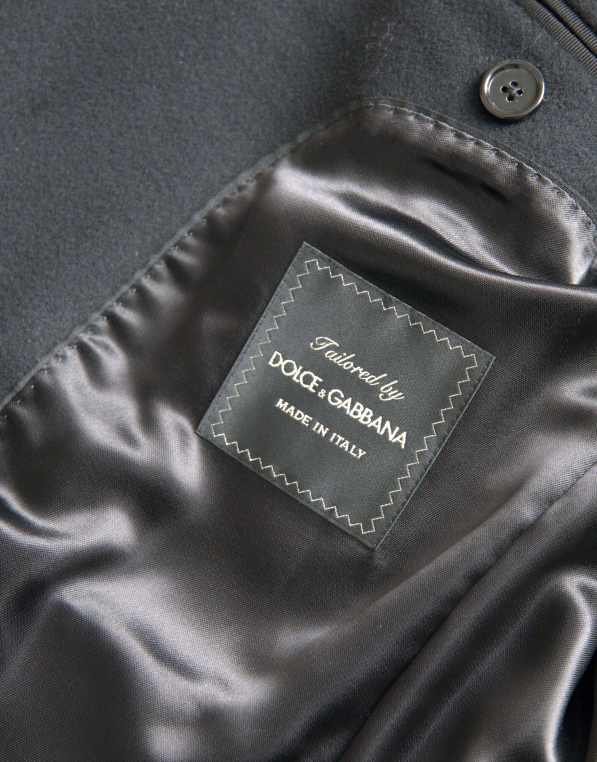 Dolce & Gabbana Black Single Breasted Trench Coat Jacket - ACCEXO