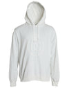 Dolce & Gabbana White Cotton Hooded Sweatshirt Pullover Sweater