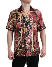 Dolce & Gabbana Multicolor Button Down Silk Shirt - ACCEXO
