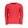 U.S. Grand Polo Red Fabric Sweater