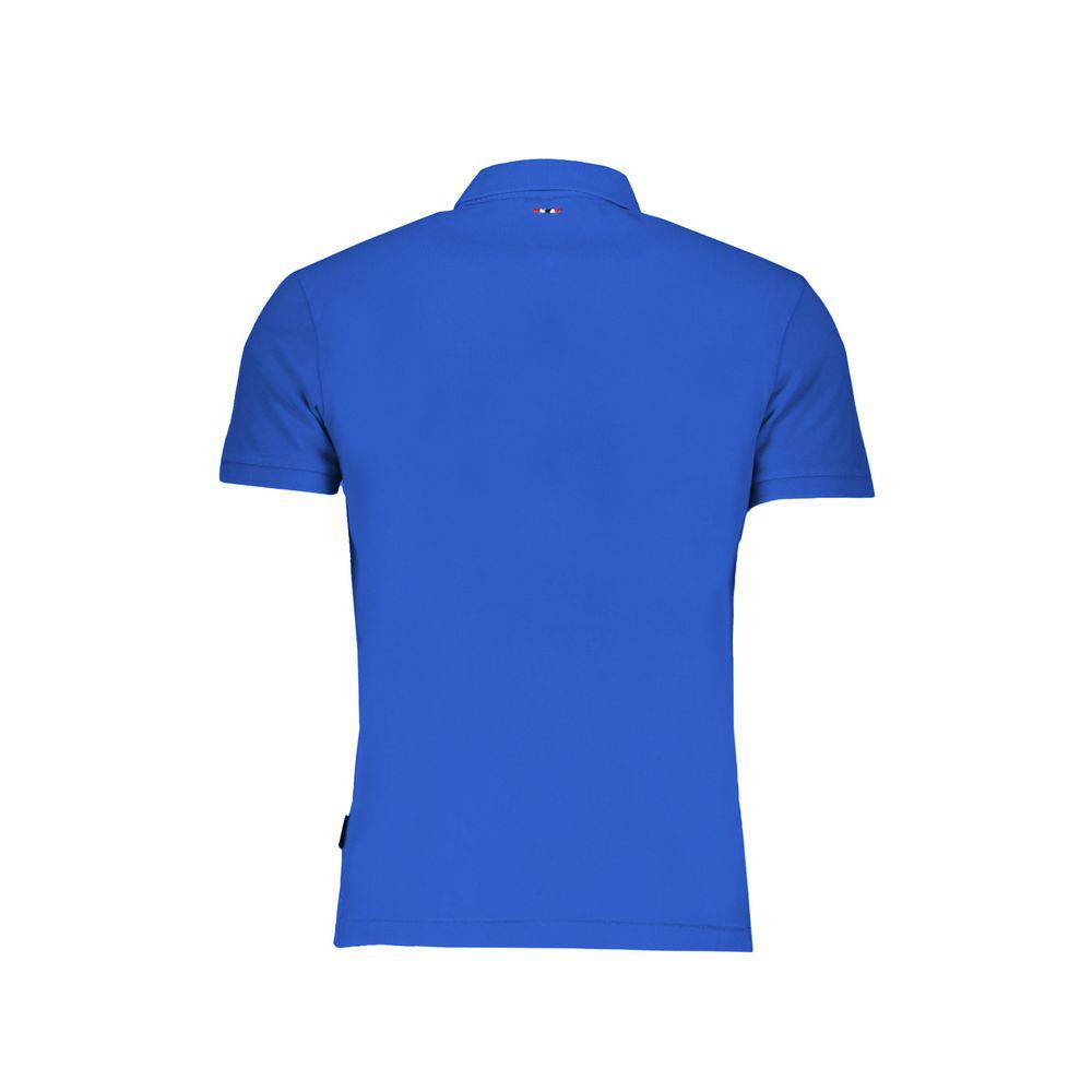 Napapijri Blue Cotton Polo Shirt - ACCEXO