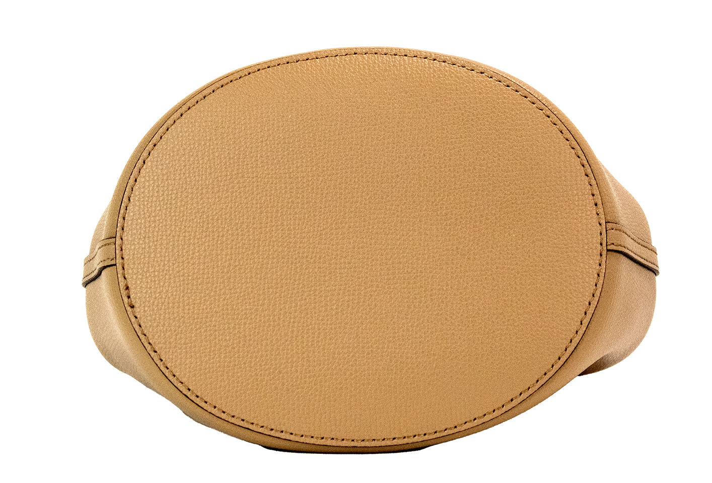 Burberry Lorne Small Camel Haymarket Check Pebble Leather Bucket Handbag Purse - ACCEXO