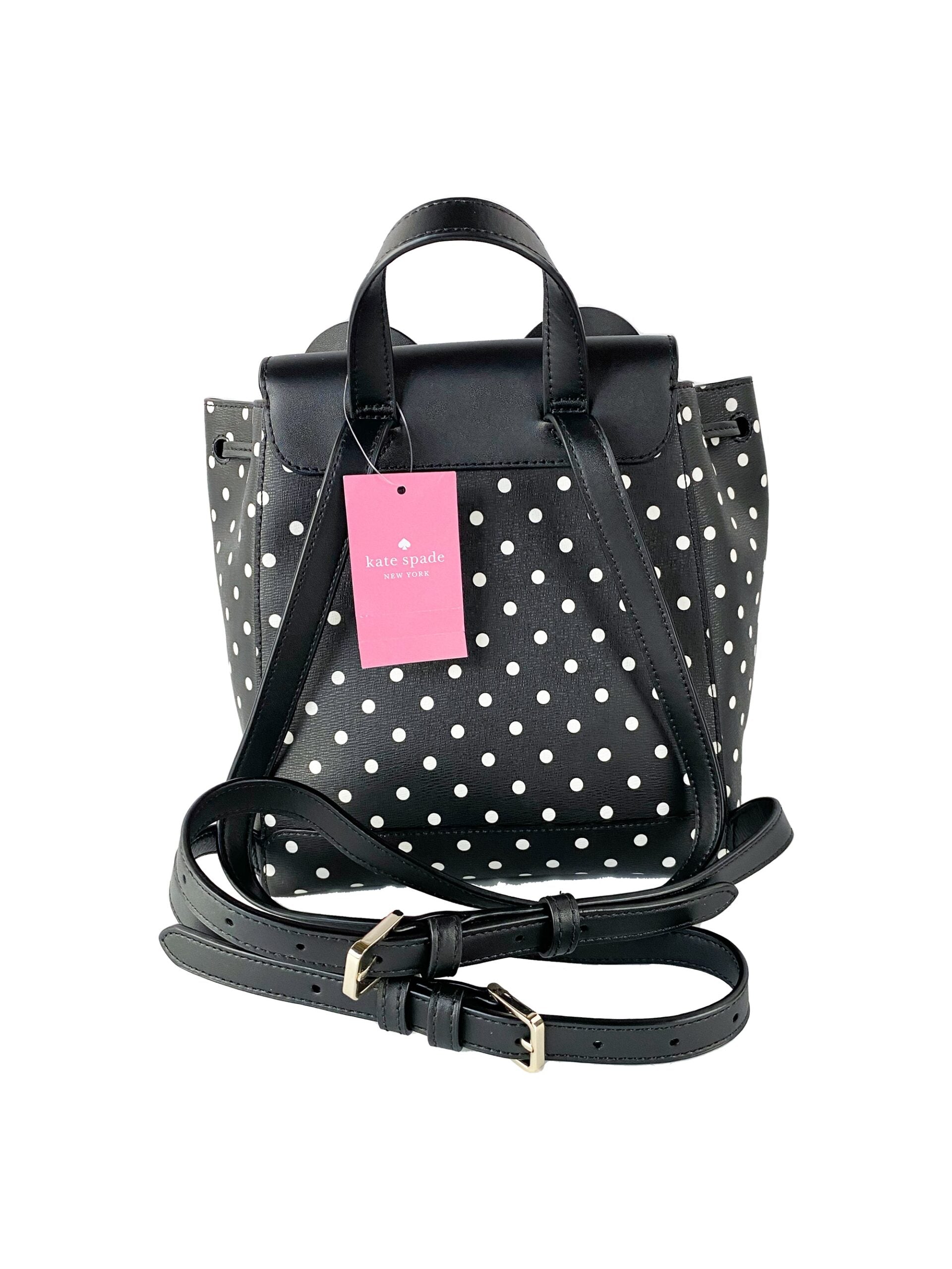 Kate Spade Disney Minnie Mouse Medium Leather Backpack Bookbag Bag - ACCEXO