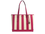 Michael Kors Jet Set Travel Large TZ Shoulder PVC Tote Bag Purse Pink - ACCEXO