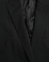 Dolce & Gabbana Black MARTINI Wool Formal 2 Piece Suit